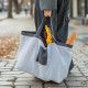 Сумка изо льна двухсторонняя SL HOME Linear bag, 67×35 см