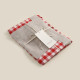 Сумка шоппер SL HOME Red cage, 50×50 см, 100% лён, 150 г/м2