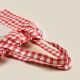 Сумка шоппер SL HOME Red cage, 50×50 см, 100% лён, 150 г/м2