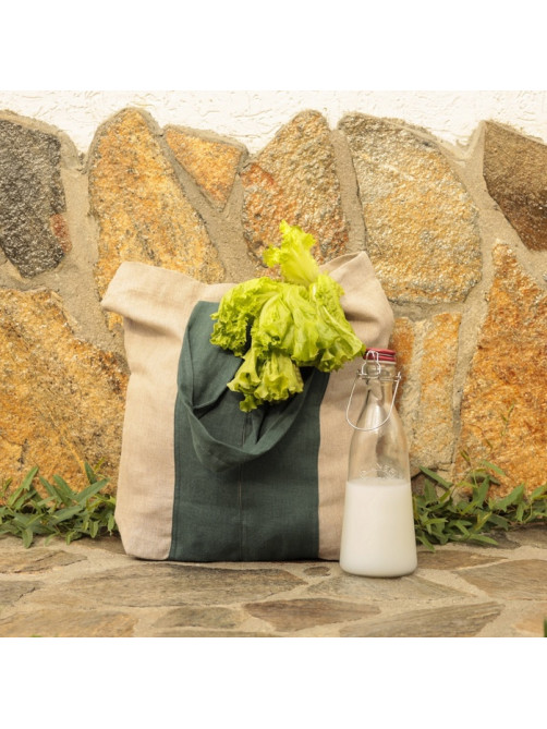 Сумка шоппер с ручками SL HOME Linen shopper, 50×50 см, 100% лён, 200 г/м2