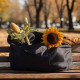 Сумка изо льна двухсторонняя SL HOME Linear bag, 67×35 см