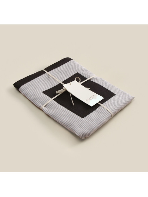 Сумка изо льна двухсторонняя SL HOME Linear bag, 67×35 см