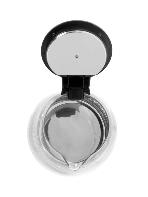 Чайник электрический Luazon LSK-1802, стекло, 1.8 л, 1500 Вт, подсветка, чёрно-стальной
