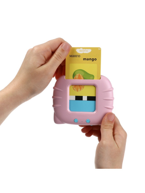 Интерактивная игра для изучения английского языка Windigo,112 двусторонних карточек, розовая
