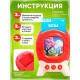 Обучающий набор с карточками, русская озвучка, 60 карточек, красный ZABIAKA