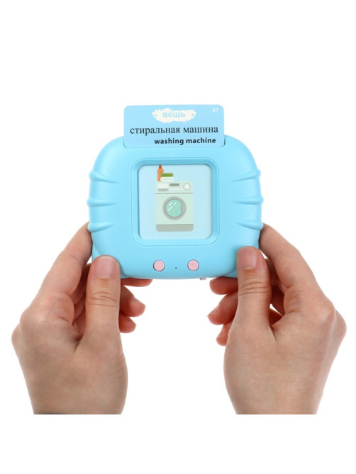 Интерактивная игра для изучения английского языка Windigo, 112 двусторонних карточек, голубая