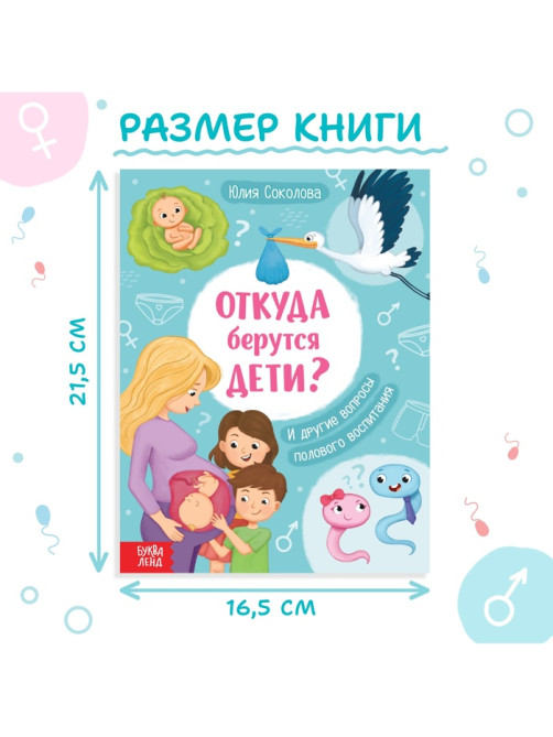 Детская энциклопедия «Откуда берутся дети?», 48 стр., твёрдый переплёт, 6+