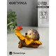Фигурка полистоун «Ёжик с божьей коровкой», 3.7×6×6.5 см