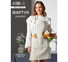 Фартук кухонный «Этель» Soprano, 60×70 см, лён 100%, 180 г/м²