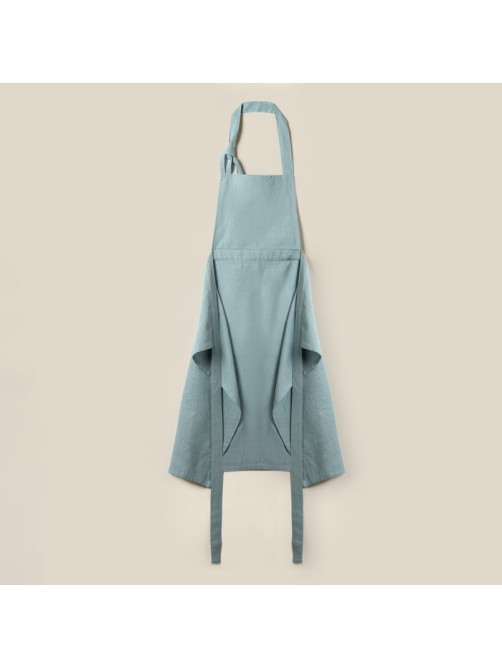 Фартук кухонный женский на завязках SL HOME Olive, 95×140 см, 100% лён, 200 г/м²