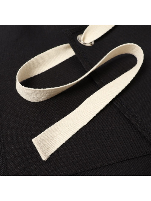 Фартук кухонный «Этель» Minimalist design, 60×70 см, лён 45%, хлопок 55%, 395 г/м², чёрный