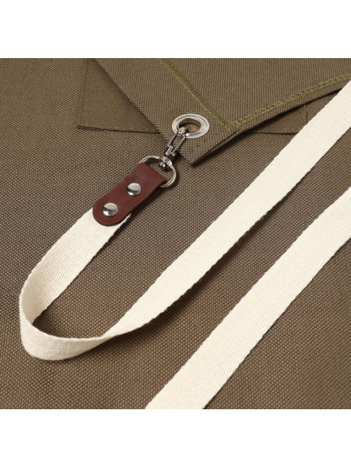 Фартук кухонный «Этель» Minimalist design, 60×70 см, лён 45%, хлопок 55%, 395 г/м², зелёный