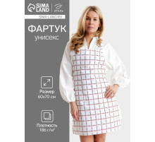 Фартук кухонный «Этель» Flower Cage, 60×70 см, 100% хлопок, рогожка 186 г/м²