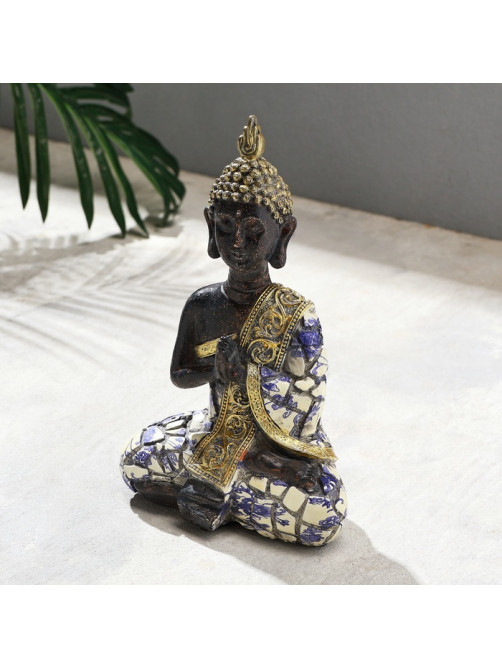 Фигурка полистоун TAKE IT EASY «Будда; ладони», мозаика, 15×8×21 см
