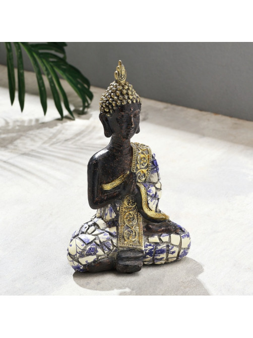 Фигурка полистоун TAKE IT EASY «Будда; ладони», мозаика, 15×8×21 см