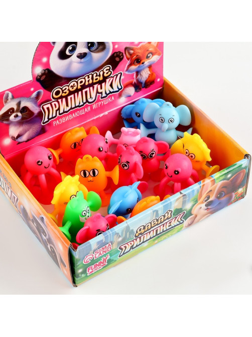 Развивающая игрушка Funny toys «Прилипала», МИКС