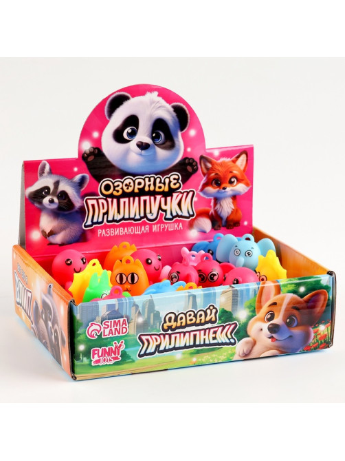 Развивающая игрушка Funny toys «Прилипала», МИКС