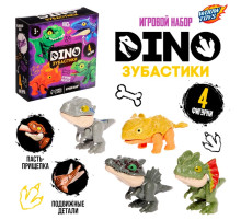 Игрушка - сюрприз «Dino. Зубастики», подвижные детали, 4 фигурки динозавров, МИКС