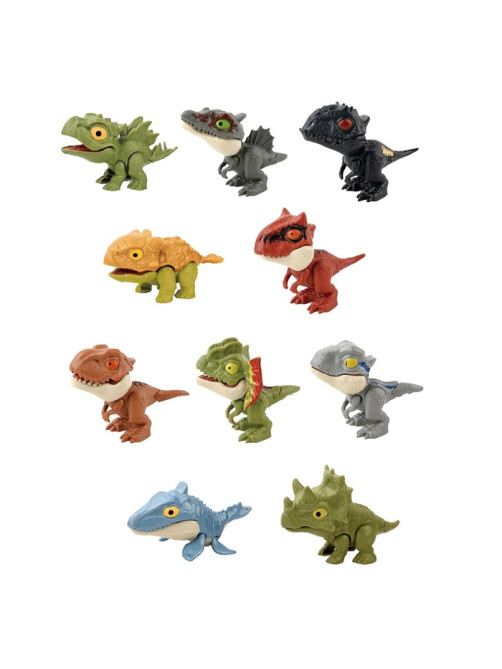 Игрушка - сюрприз «Dino. Зубастики», подвижные детали, 4 фигурки динозавров, МИКС