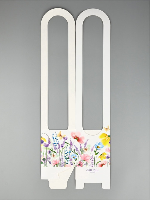 Коробка для цветов складная «Цветы», 10×45×10 см