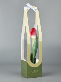 Коробка для цветов складная Flowers for you, 10×45×10 см