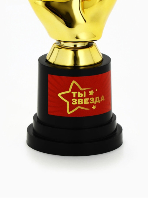 Кубок наградная фигура «Ты звезда», пластик, 13.5×5.7×5.1 см