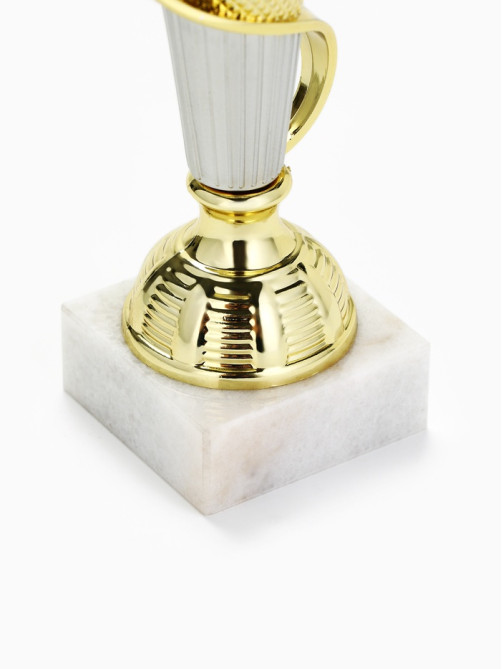 Кубок 193F, наградная фигура, золото, подставка мрамор, 18×7×7 см