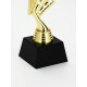 Кубок, наградная фигура «Звезда», подставка пластик, золото, 24×10.1×7.8 см