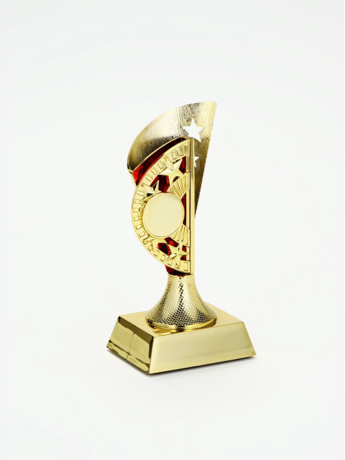 Кубок, наградная фигура «Звёзды», с красными вставками, 15×7×5.8 см