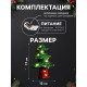 Светодиодная фигура из мишуры «Ёлочка зеленая» 17×13 см, 10 LED, от батареек AG10×3, свечение тёплое белое