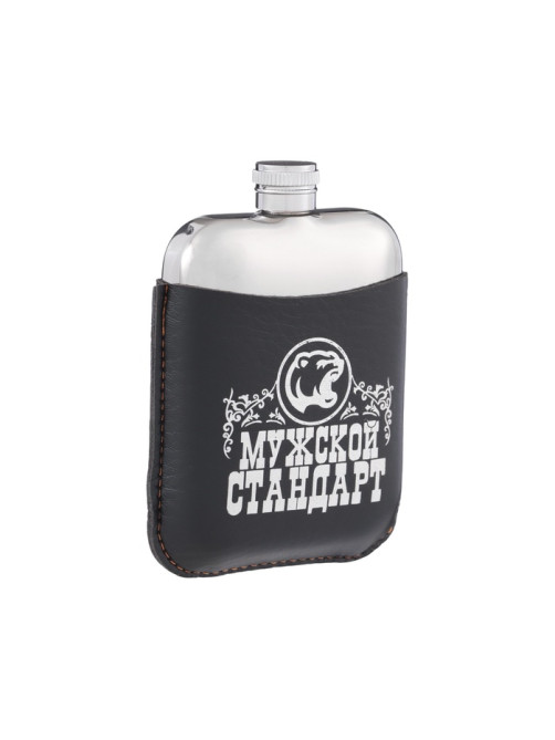 Фляжка «Мужской стандарт», нержавеющая сталь, 180 мл, 6 oz