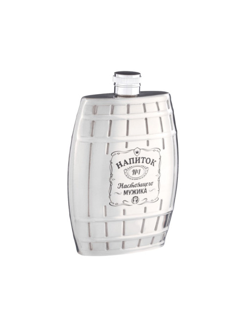 Фляжка «Напиток №1», нержавеющая сталь, 180 мл, 6 oz