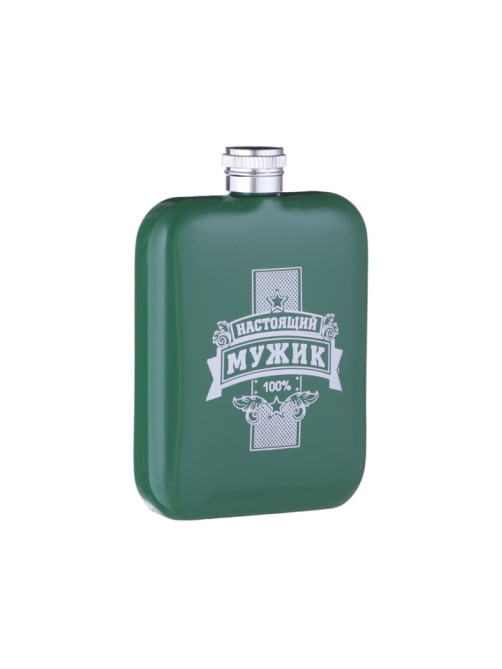 Фляжка «Мужик», нержавеющая сталь, 180 мл, 6 oz