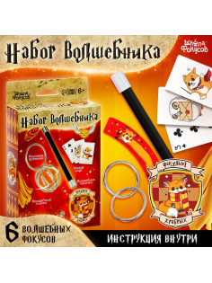 Фокусы «Набор волшебника: Факультет храбрых», 6 фокусов, инструкция в комплекте