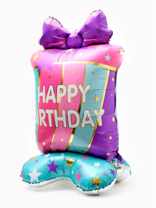 Воздушные шары фольгированные «Happy birthday», набор 5 шт.