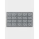 Форма для выпечки и муссовых десертов KONFINETTA «Сыр», силикон, 20 ячеек (5×3 см), 30×17.5×1.9 см, серая