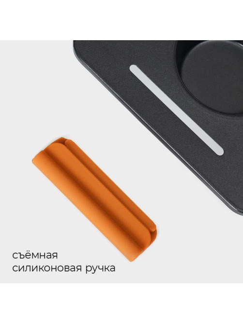 Форма для выпечки Magistro «French Bakery. Круг», 30.5×18×3 см, 6 ячеек, антипригарное покрытие, чёрная