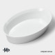 Форма для выпечки Magistro White gloss, 2.5 л, 34×22×6.5 см, жаропрочный фарфор, белая