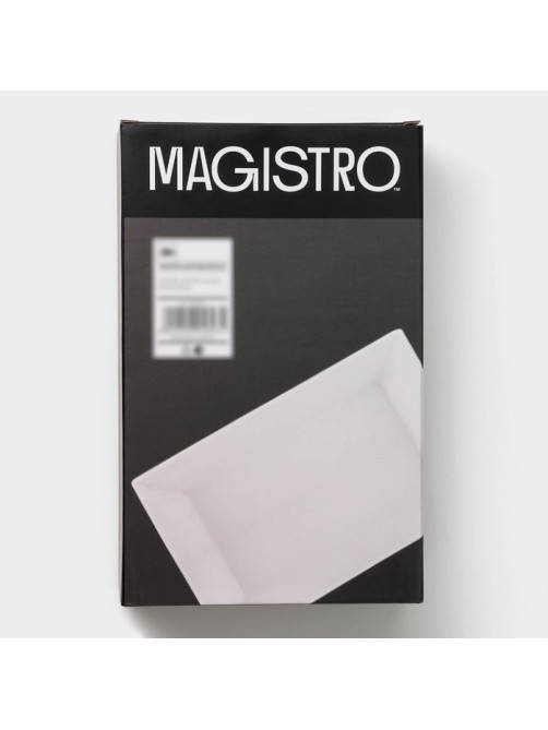 Форма для выпечки Magistro White gloss, 1.6 л, 27×17×6.3 см, жаропрочный фарфор, белая