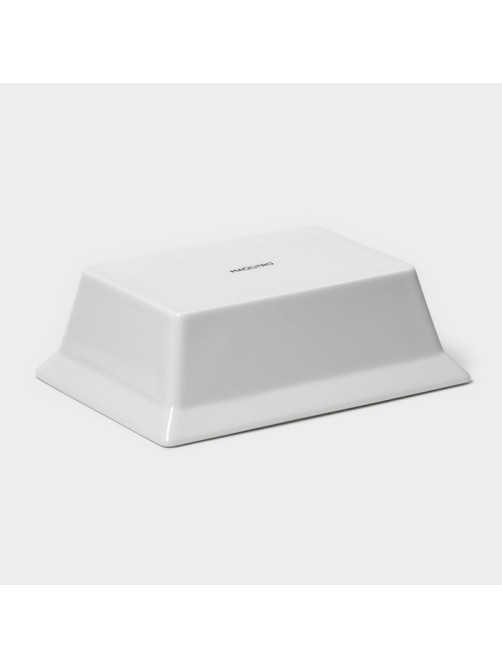 Форма для выпечки Magistro White gloss, 700 мл, 17.5×13.5×5.5 см, жаропрочный фарфор, белая