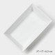 Форма для выпечки Magistro White gloss, 1.6 л, 27×17×6.3 см, жаропрочный фарфор, белая