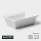 Форма для выпечки Magistro White gloss, 700 мл, 17.5×13.5×5.5 см, жаропрочный фарфор, белая