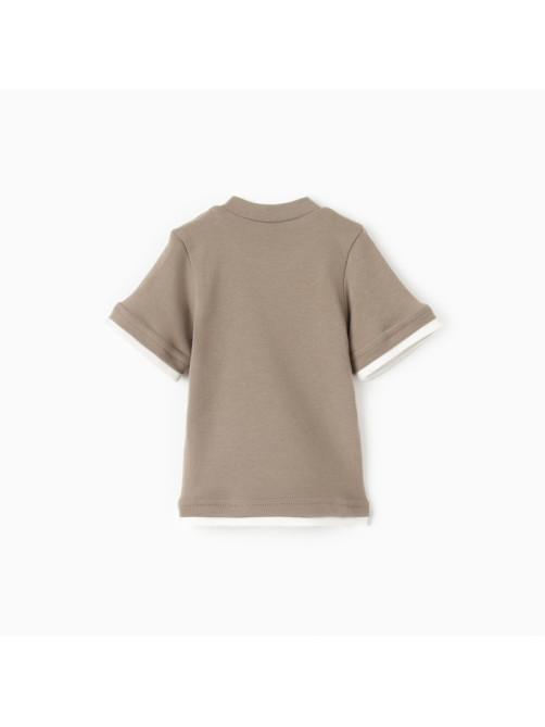 Футболка детская «Крошка Я» BASIC LINE, рост 62-68 см, коричневая