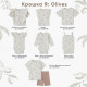 Футболка детская с рюшами «Крошка Я» Olives, рост 68-74, молочная