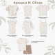 Футболка детская с воланами «Крошка Я» Olives, рост 62-68, молочная