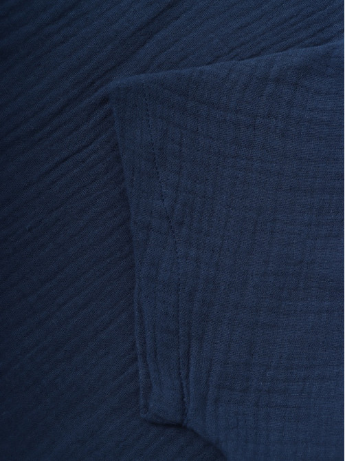Рубашка из муслина для мальчика KAFTAN, синяя, рост 116 см