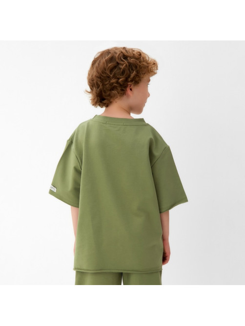 Футболка детская KAFTAN, хаки, размер 32 (110-116 см)