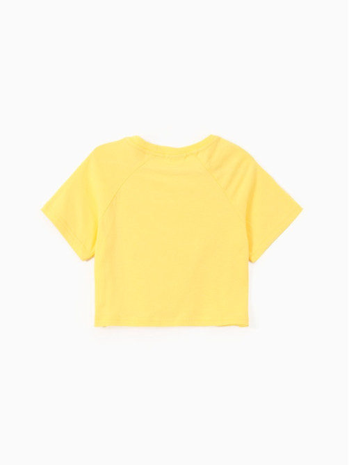 Футболка детская KAFTAN: Oversize, жёлтая, рост 104-110 см