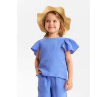Футболка для девочки из муслина KAFTAN, фиолетовая, рост 122 см