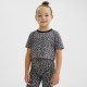 Футболка для девочки укороченная KAFTAN: Trendy grey, серая, размер 30 (98-104 см)